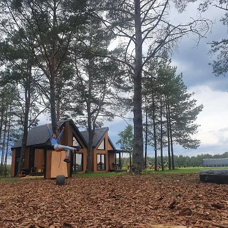 Letniskowe Lesne Nad Jeziorem Wdzydzkim Basen Sauna Balia Holiday home *