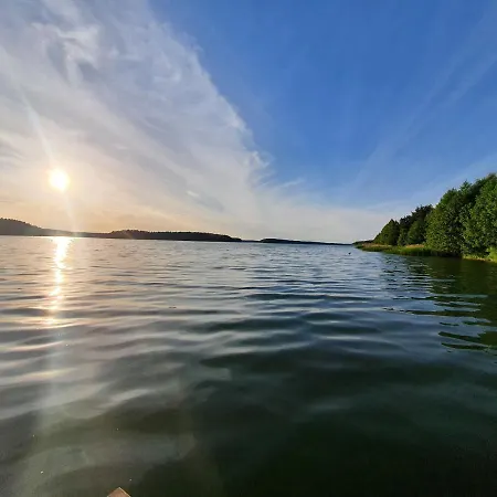 Letniskowe Lesne Nad Jeziorem Wdzydzkim Basen Sauna Balia Holiday home *