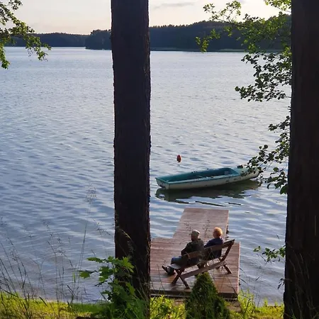 Letniskowe Lesne Na Kaszubach Z Basenem, Sauna, Balia Nad Jeziorem Wdzydzkim Nyaraló *