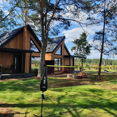 Nyaraló Letniskowe Lesne Na Kaszubach Z Basenem, Sauna, Balia Nad Jeziorem Wdzydzkim Borsk