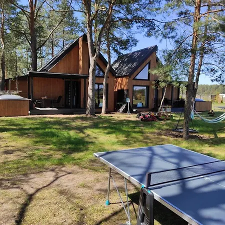 Letniskowe Lesne Nad Jeziorem Wdzydzkim Basen Sauna Balia Borsk