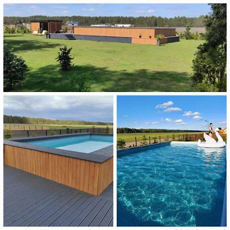 Letniskowe Lesne Nad Jeziorem Wdzydzkim Basen Sauna Balia