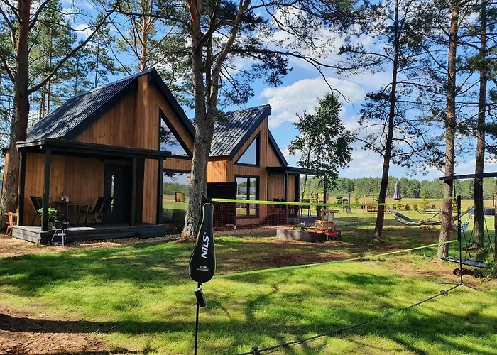 Сasa de vacaciones Letniskowe Lesne Nad Jeziorem Wdzydzkim Basen Sauna Balia Borsk