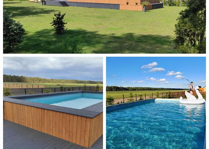 Letniskowe Lesne Nad Jeziorem Wdzydzkim Basen Sauna Balia